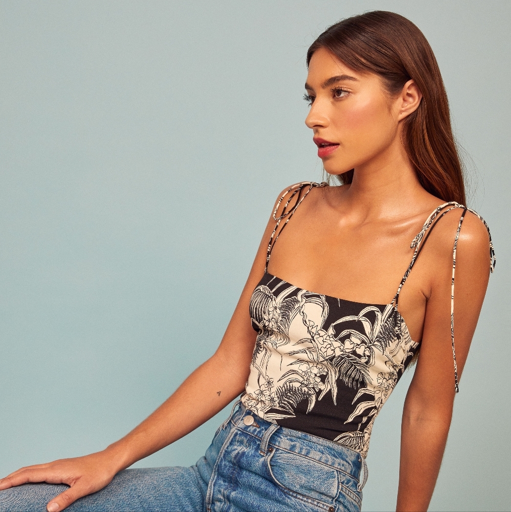Reformation Lupe Top in Amazon
